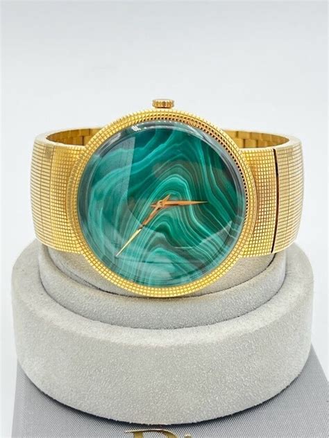 dior malachite watch